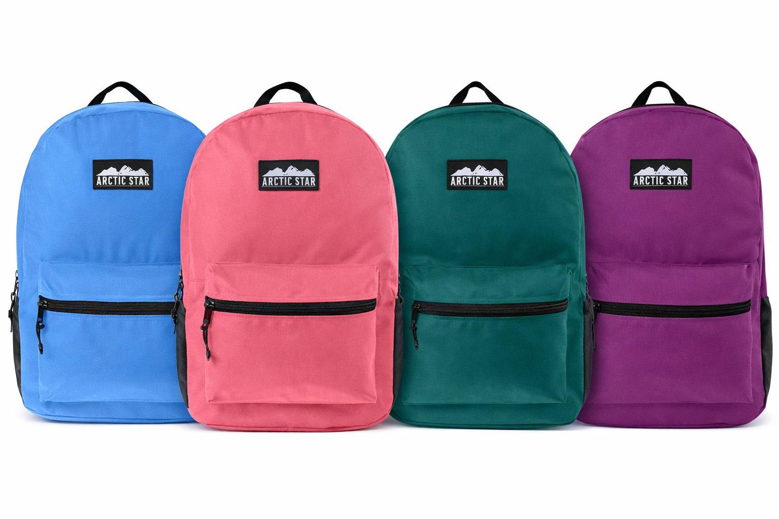 17-inch Solid Bright Color Backpacks
