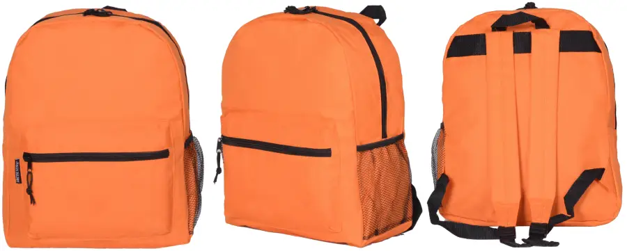 Orange Durable Backpack